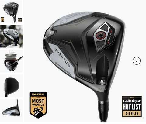 Callaway Quantum Max driver, 10.5 degrees.
